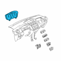 OEM 2011 Ford Transit Connect Cluster Assembly Diagram - 9T1Z-10849-F