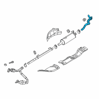 OEM 2020 Ram 2500 Exhaust Pipe Diagram - 68310879AA