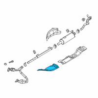 OEM 2019 Ram 3500 Shield-Exhaust Diagram - 68399885AA