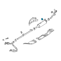 OEM Ram 1500 Classic ISOLATOR-Exhaust Support Diagram - 52122651AF