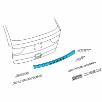 OEM Dodge APPLIQUE-License Lamp Diagram - 68092629AA