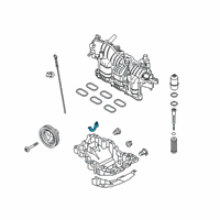 OEM Ford F-150 Oil Pan Mount Gasket Diagram - JT4Z-6710-A