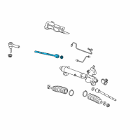 OEM 2014 Cadillac SRX Inner Tie Rod Diagram - 25901292