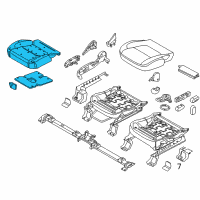 OEM Ford Explorer Seat Cushion Pad Diagram - DB5Z-78632A22-C