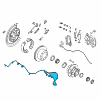 OEM 2014 Ford F-350 Super Duty Rear Speed Sensor Diagram - BC3Z-2C190-D