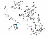 OEM 2022 Nissan Frontier BUSH-STABILIZER Diagram - 54613-5XA0A