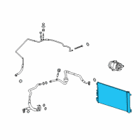 OEM 2010 Chevrolet Malibu Condenser Diagram - 20820057