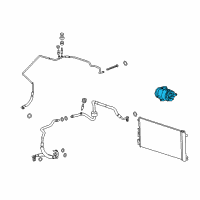 OEM 2010 Chevrolet Malibu Compressor Diagram - 19418184