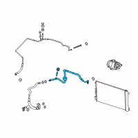 OEM 2010 Pontiac G6 Rear Suction Hose Diagram - 20916782