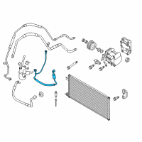 OEM 2013 Ford Transit Connect AC Tube Diagram - 9T1Z-19972-A