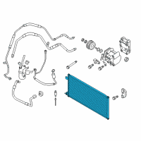 OEM 2013 Ford Transit Connect Condenser Diagram - 9T1Z-19712-A