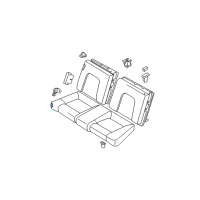 OEM 2005 Hyundai Tiburon Frame & Pad Assembly-Rear Seat Cushion Diagram - 89150-2C000