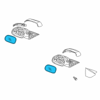 OEM 2021 Kia Niro Outside Rear View G/Holder Assembly, Right Diagram - 87621G5100