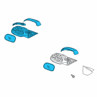 OEM 2020 Kia Niro Outside Rear View Mirror Assembly, Right Diagram - 87620G5320