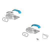 OEM 2018 Kia Niro SCALP-Outside Rear View Mi Diagram - 87616G5000