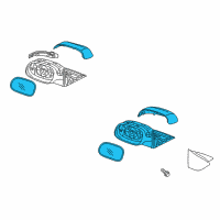 OEM 2017 Kia Niro Outside Rear View Mirror Assembly, Right Diagram - 87620G5350