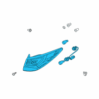 OEM 2014 Hyundai Tucson Lamp Assembly-Rear Combination, LH Diagram - 92401-2S050