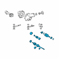 OEM 2022 Toyota Tacoma Axle Assembly Diagram - 43430-04071