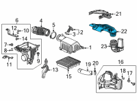 OEM 2022 Honda Civic DUCT, AIR IN Diagram - 17250-64A-A00