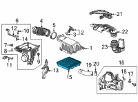 OEM 2022 Honda Civic ELEMENT, AIR CLEANER Diagram - 17220-64A-A00
