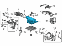 OEM 2022 Honda Civic COVER, AIR CLEANER Diagram - 17210-64A-A00