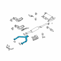 OEM Infiniti FX35 Front Exhaust Tube Assembly Diagram - 20020-CG00B