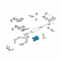 OEM 2007 Infiniti FX35 INSULATOR-Heat, Front Floor LH Diagram - 74753-CG000