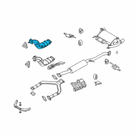 OEM Infiniti FX35 Three Way Catalytic Converter Diagram - B08B2-8Y70A