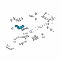 OEM Infiniti FX35 Three Way Catalytic Converter Diagram - B08B3-8Y70A