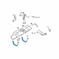 OEM Ford E-350 Super Duty Tank Strap Diagram - 9C2Z-9054-A