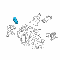 OEM 2012 Honda Civic Stay, Side Engine Mounting Diagram - 50625-TR0-A00