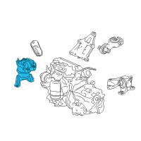 OEM 2012 Honda Civic Mounting, Engine Side (AT) Diagram - 50820-TS8-A81