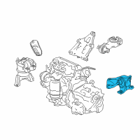 OEM 2015 Honda Civic Mounting, Transmission Diagram - 50850-TR0-A91