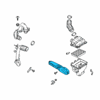 OEM 2017 Lincoln MKZ Inlet Duct Diagram - HP5Z-9C675-A