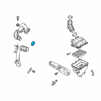 OEM 2016 Ford Edge Inlet Tube Clamp Diagram - F2GZ-9C632-H