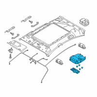 OEM 2015 Kia K900 Lamp Assembly-OVERHEADEAD Console Diagram - 928103T150TX