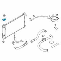 OEM Nissan Altima Bracket-Radiator Mounting, Upper Diagram - 21542-6CA0A