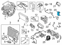 OEM 2020 BMW X6 CONTROL UNIT FOR IONIZER Diagram - 64-11-9-871-349