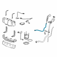 OEM 2019 GMC Sierra 3500 HD Vent Hose Diagram - 84168990