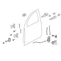 OEM 2015 Chevrolet Caprice Lock Rod Diagram - 92271650