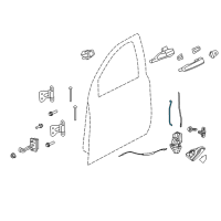 OEM 2017 Chevrolet Caprice Lock Rod Diagram - 92271650