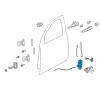 OEM 2014 Chevrolet Caprice Lock Diagram - 13579501