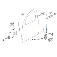 OEM 2015 Chevrolet Caprice Lock Rod Diagram - 92254104