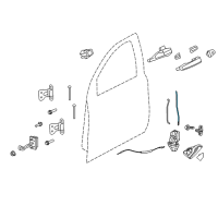 OEM 2014 Chevrolet SS Lock Rod Diagram - 92254104