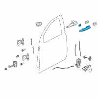 OEM 2017 Chevrolet Caprice Handle, Outside Diagram - 92264555