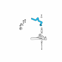 OEM 2010 Buick Lucerne Shaft-Front Stabilizer Diagram - 25895208