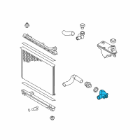 OEM 2019 Lexus RC300 Inlet, Water Diagram - 16321-36030