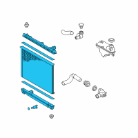 OEM 2018 Lexus GS300 Radiator Assembly Diagram - 16400-36150