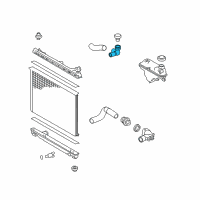 OEM 2018 Lexus GS300 Pipe, Radiator Diagram - 16577-36020