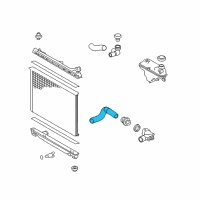 OEM 2017 Lexus IS200t Hose, Radiator, NO.3 Diagram - 16573-36020